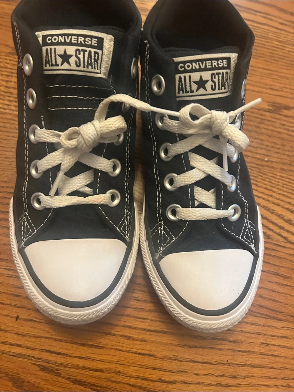 Converse Kids Black and White High-Top Sneakers